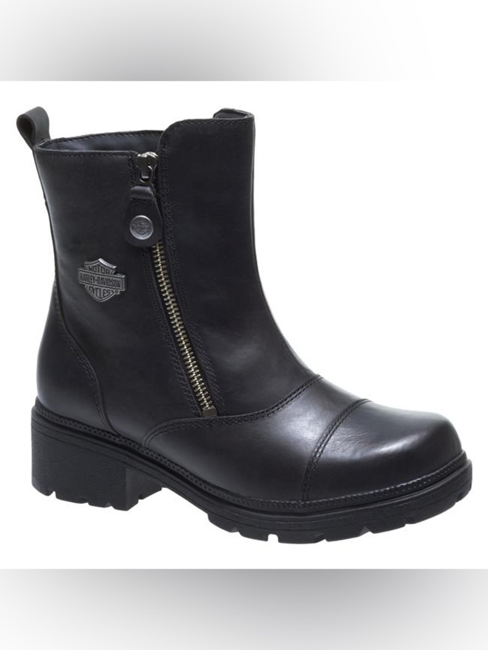 Harley-Davidson Black Amherst Moto Leather Boots Size 9.5